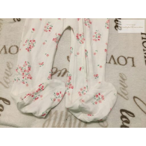 Matalan 12 - 18  hó 80 - 86  cm  színes virágmintás, cipzáros pamut lány rugdalózó- új, címkés