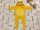 Disney újszülöttre való 50- 56  cm sárga Simba mintás cipzáros pamut fiú rugdalózó/ kezeslábas-újszerű,hibátlan- Oroszlánkirály