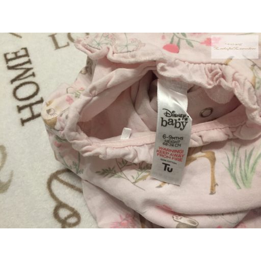 Disney at TU 6 - 9 hó 68-74 cm Bambi - virágmintás pamut lány rugdalózó- újszerű,hibátlan