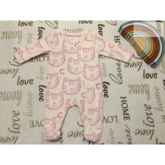 George 0 - 3 hó 56 -62 cm rózsaszín cica fej mintás puha polár lány rugdalózó-újszerű,hibátlan   George 0 - 3 hó 56 -62 cm rózsaszín cica fej mintás puha polár lány rugdalózó-újszerű,hibátlan