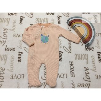 Jojo Maman Bébé 0-3 hó  csíkos, színes elefánt-zsiráf- zebra mintás  puha pamut fiú rugdalózó -  újszerű,hibátlan   Jojo Maman Bébé 0-3 hó  csíkos, színes elefánt-zsiráf- zebra mintás  puha pamut fiú rugdalózó -  újszerű,hibátlan