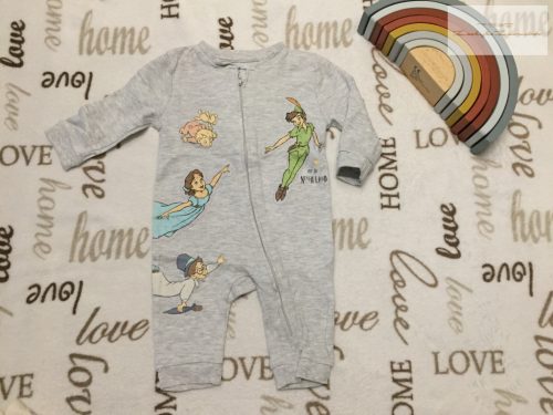 Disney at Primark 3-6 hó 62-68 cm szürke, Csingiling mintás pamut rugdalózó-újszerű,hibátlan