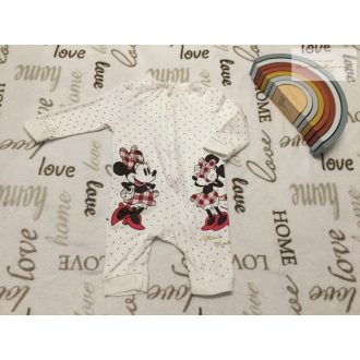   Disney at Primark 3-6 hó 62-68 cm Minnie mintás vékony pamut lány cipzáros rugdalózó -újszerű,hibátlan