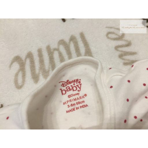 Disney at Primark 3-6 hó 62-68 cm Minnie mintás vékony pamut lány cipzáros rugdalózó -újszerű,hibátlan