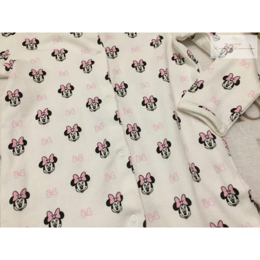 Disney at George 18  - 24 hó  86 - 92 cm fehér, Minnie mintás pamut lány rugdalózó-újszerű,hibátlan