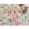 F§F tiny baby 44 cm 2,25 kg rózsaszín, toucan mintás pamut lány rugdalózó - új, átnőtt, csak átmosva