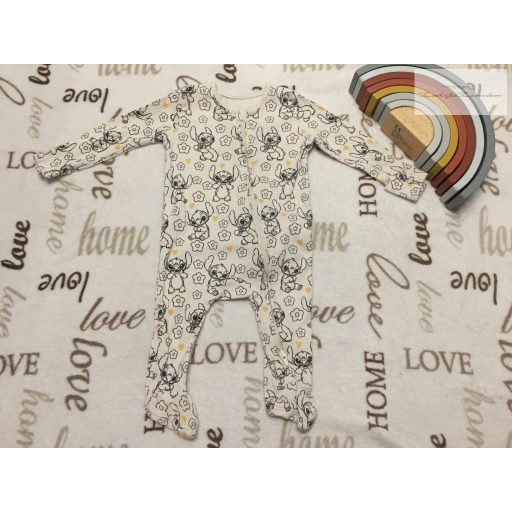 Disney at George 3-6 hó 62-68 cm Lilo §Stich mintás bordázott  pamut  rugdalózó- újszerű,hibátlan