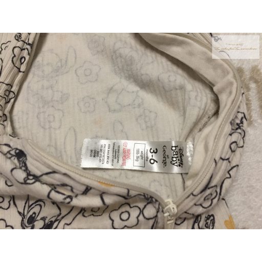 Disney at George 3-6 hó 62-68 cm Lilo §Stich mintás bordázott  pamut  rugdalózó- újszerű,hibátlan