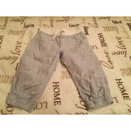 H§M 6-7 évesre való 122 cm fehér kék hosszanti csíkos lány térdnadrág