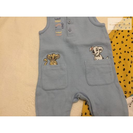  Disney, TU, Matalan  3-6 hó 62-68 cm állat fej mintás-101 kiskutyás pamut ujjatlan playsuit-/ rugdalózó szett 4 db  újszerű,hibátlan
