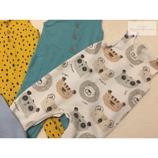  Disney, TU, Matalan  3-6 hó 62-68 cm állat fej mintás-101 kiskutyás pamut ujjatlan playsuit-/ rugdalózó szett 4 db  újszerű,hibátlan