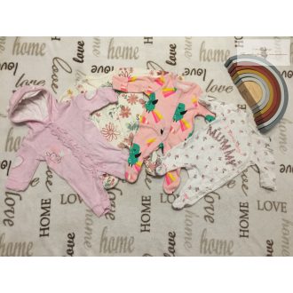 Next, F§F, George tiny baby 2,3 kg 44 cm   pamut lány rugdalózó szett 4 db -újszerű,hibátlan   Next, F§F, George tiny baby 2,3 kg 44 cm   pamut lány rugdalózó szett 4 db -újszerű,hibátlan