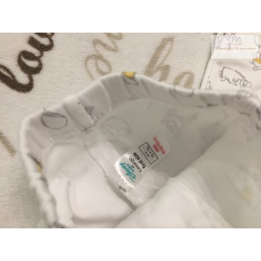 Disney  és TU újszülöttre való 50- 56  cm  Micimackó mintás pamut rugdalózó-talpas nadrág és  body - újszerű,hibátlan