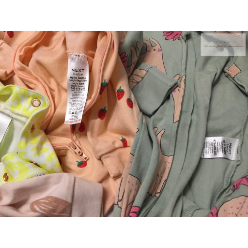 Next, Ted Baker up to 3 month 6 kg  pamut lány rugdalózó szett 4 db  újszerű,hibátlan